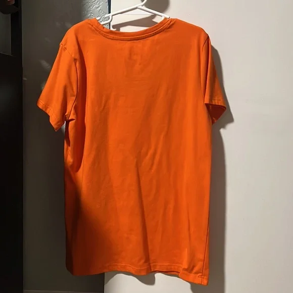 Celebrate Halloween Unicorn Shimmer Orange Tee Shirt Girls XL 14/16 Like New - Picture 2 of 5